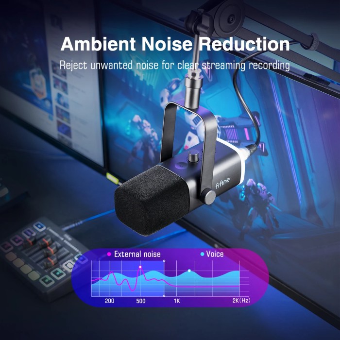 fifine usb/xlr dynamic microphone with rgb control/headphone jack/mute,mic for pc gaming recording streaming ampligame am8 FIFINE USB/XLR Dynamic Microphone with RGB Control/Headphone jack/Mute,MIC for PC Gaming Recording Streaming AmpliGame-AM8 2