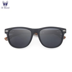 Oi Wood Sunglasses Polarized Black Walnut Wood Polarized UV400 Eyewear 4
