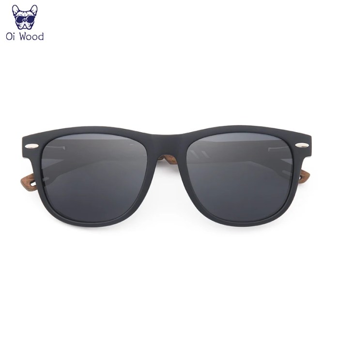 Oi Wood Sunglasses Polarized Black Walnut Wood Polarized UV400 Eyewear 4