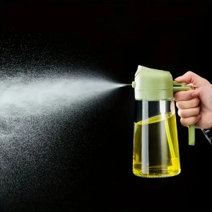 2in1 Oil Sprayer Glass Bottle for Cooking Anti-leakage Olive Oil Storage Bottle 6