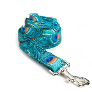 peacock print pet dog collar and leash set Peacock Print Pet Dog Collar and Leash Set 4