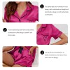 lefemme luxury satin women's pyjama set short sleeve sleepwear Lefemme Luxury Satin Women's Pyjama Set Short Sleeve Sleepwear 5