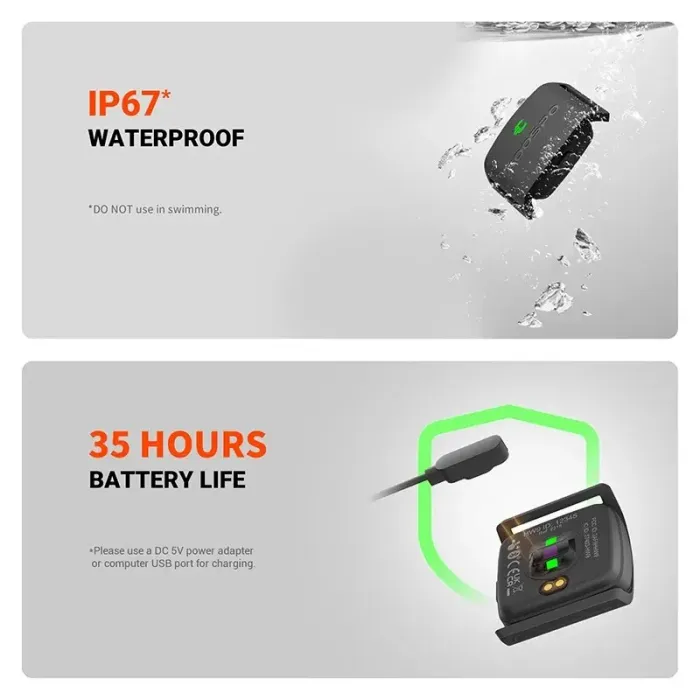 COOSPO HW9 Armband Heart Rate Monitor with HR Zones/Calories HRM Sensor for Fitness Cycling BLE5.0 ANT+ for Peloton,Zwift,Wahoo 5