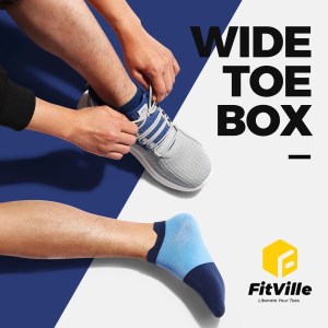 fitville men's extra wide running & walking shoes lightweight sneaker trainers FitVille Men's Extra Wide Running & Walking Shoes - Lightweight Sneaker Trainers 3