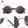 oi wood retro round wood sunglasses for men women poalrized frame Oi Wood Retro Round Wood Sunglasses For Men Women Poalrized Frame 3