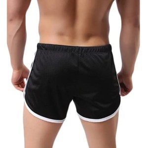 men's quick dry shorts – beachwear, workout, gym, sports, running – casual elastic drawstring mesh fitness shorts Men's Quick Dry Shorts – Beachwear, Workout, Gym, Sports, Running – Casual Elastic Drawstring Mesh Fitness Shorts 4
