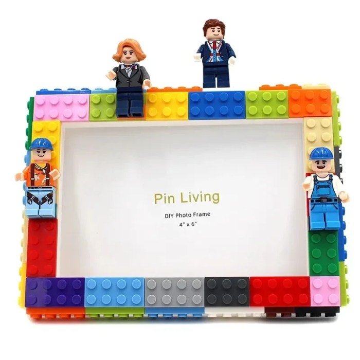 diy clourful leggo style building blocks photo frame DIY Clourful Leggo Style Building Blocks Photo Frame