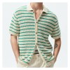 mens see through knit stripe shirt Men\s See-through Knit Stripe Shirt 1