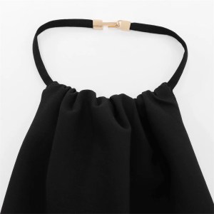 Zach women's buckleback Fur Little Black Dress 3