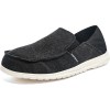 HOBIBEAR Slip On Loafer for Men Zero Drop Canvas Loafer lightweight Flat Boat Shoes 1