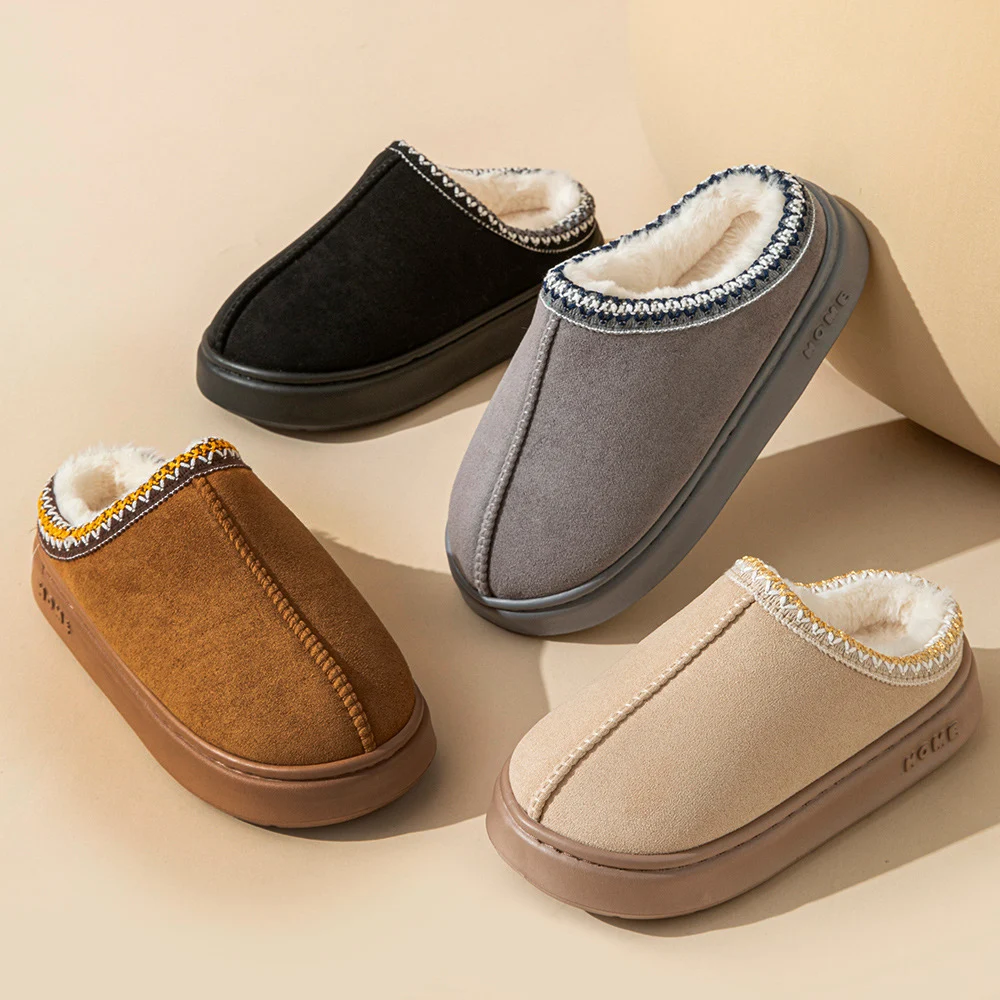 Winter Plush Warm Platform Slippers 2