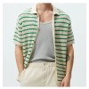 mens see through knit stripe shirt Men\s See-through Knit Stripe Shirt 2