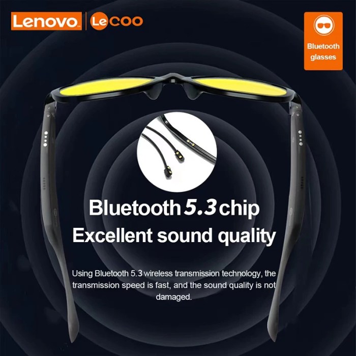 new lenovo lecoo c8 lite sunglasses earphone bluetooth 5.3 outdoor sport hifi hd call eyeglasses anti blue wireless driving New Lenovo Lecoo C8 Lite Sunglasses Earphone Bluetooth 5.3 Outdoor Sport HiFi HD Call Eyeglasses Anti Blue Wireless Driving 1