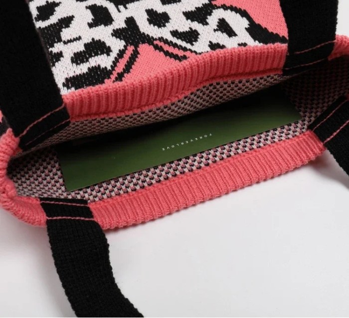90s butterflyknitted soft big capacity shipping top handle tote bag sweet cute butterfly pattern aesthetic crochet handbag 90s ButterflyKnitted Soft Big Capacity Shipping Top-handle Tote Bag Sweet Cute Butterfly Pattern Aesthetic Crochet Handbag 5