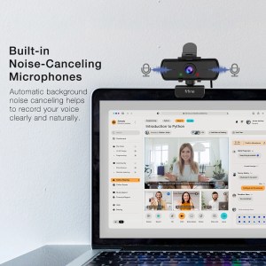 FIFINE 1440p Full HD PC Webcam with Microphone, tripod, for USB Desktop & Laptop,Live Streaming Webcam for Video Calling-K420 2