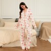 Women 2 Piece Pyjamas Long sleeve Bow Sleepwear 5