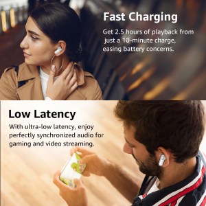 TOZO Bluetooth In-ear Earbuds Earphones with Dual Mics ENC Noise Cancel Support APP EQs Fast Charging Waterproof 1