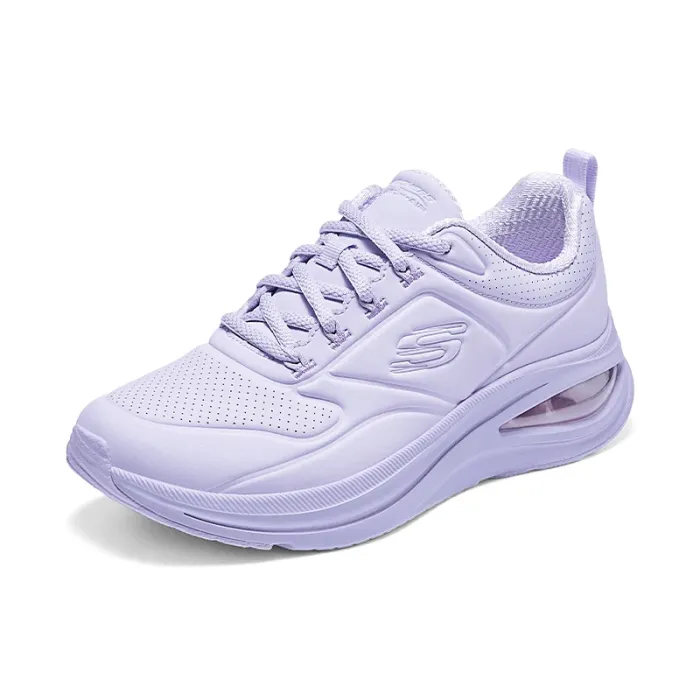 Skechers Women's Running Shoes - Leather Lace-Up Outdoor Sneakers, Antiskid Sports Tennis Shoes, Lightweight Walking Shoes