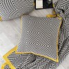 black geometric pillows knitting cushion case yellow border decorative pillow cover for sofa luxury living room home decoration Black Geometric Pillows Knitting Cushion Case Yellow Border Decorative Pillow Cover For Sofa Luxury Living Room Home Decoration 3