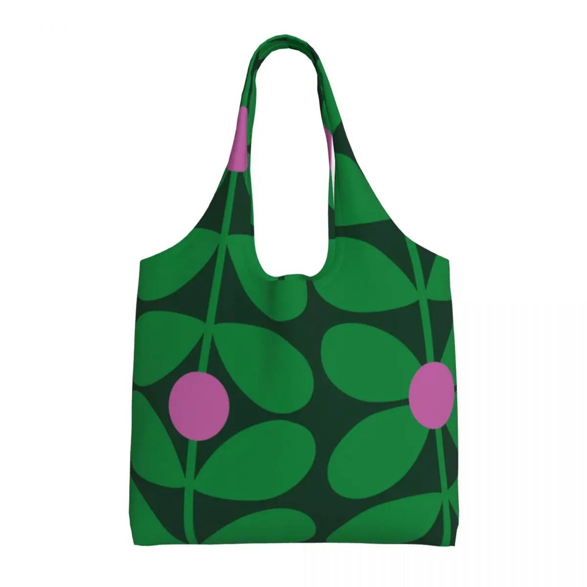 1960s Retro-Inspired Pattern Tote Bag - Durable Canvas Shoulder Shopper Handbag 1