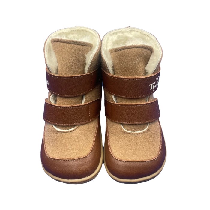 tipsietoes new genuine leather winter barefoot two straps kids boots TipsieToes New Genuine Leather Winter Barefoot Two Straps Kids Boots 1