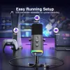 fifine usb/xlr dynamic microphone with rgb control/headphone jack/mute,mic for pc gaming recording streaming ampligame am8 FIFINE USB/XLR Dynamic Microphone with RGB Control/Headphone jack/Mute,MIC for PC Gaming Recording Streaming AmpliGame-AM8 5