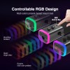 fifine usb/xlr dynamic microphone with rgb control/headphone jack/mute,mic for pc gaming recording streaming ampligame am8 FIFINE USB/XLR Dynamic Microphone with RGB Control/Headphone jack/Mute,MIC for PC Gaming Recording Streaming AmpliGame-AM8 4