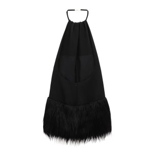 Zach women's buckleback Fur Little Black Dress 2