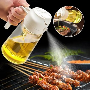 2in1 500ml Plastic Spray Oil Sprayer Bottle Spray Oil Dispenser 1