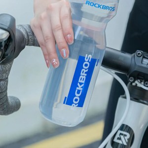 ROCKBROS Bicycle Water Bottle Plastic Outdoor Running Sports Squeeze Bottle 4