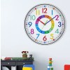 12 inch early childhood education wall clock – silent, battery powered, colourful 12-inch Early Childhood Education Wall Clock – Silent, Battery-Powered, Colourful 4
