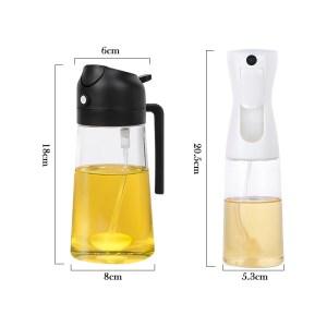 2in1 500ml Plastic Spray Oil Sprayer Bottle Spray Oil Dispenser 4
