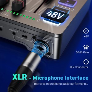fifine gaming audio mixer,streaming 4 channel rgb mixer with xlr microphone interface,for game voice,podcast,ampligame sc3 FIFINE Gaming Audio Mixer,Streaming 4-Channel RGB Mixer with XLR Microphone Interface,for Game Voice,Podcast,AmpliGame SC3 2