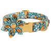 pumpkin dog collar with bow Pumpkin Dog Collar with Bow 4