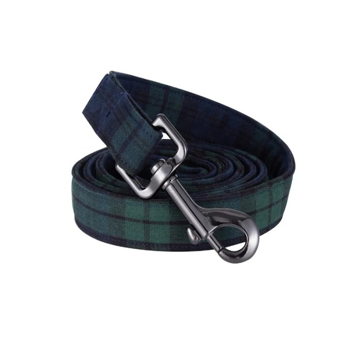 Unique Style Paws Plaid Durable Collar with Bow 5
