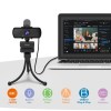 FIFINE 1440p Full HD PC Webcam with Microphone, tripod, for USB Desktop & Laptop,Live Streaming Webcam for Video Calling-K420 2