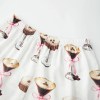 women's summer lounge set short sleeve lapel bow goblet/boots/wine glass print Women's Summer Lounge Set Short Sleeve Lapel Bow Goblet/Boots/Wine Glass Print 5