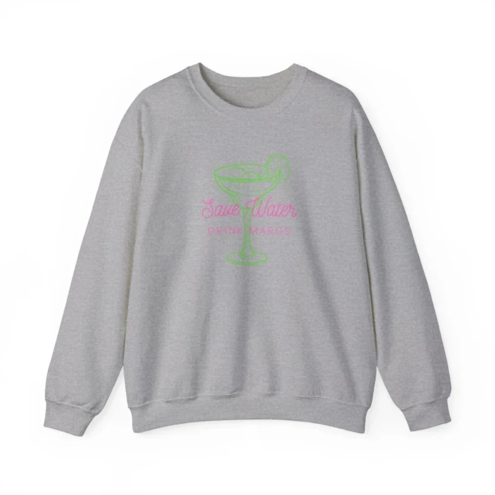"save water drink margs" unisex crewneck sweatshirt "Save Water Drink Margs" Unisex Crewneck Sweatshirt 4
