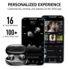 TOZO E1 Built in Mic Earbuds in ear Ergonomic Headsets Wireless Charging IPX6 Waterproof 32 EQs APP Support 2
