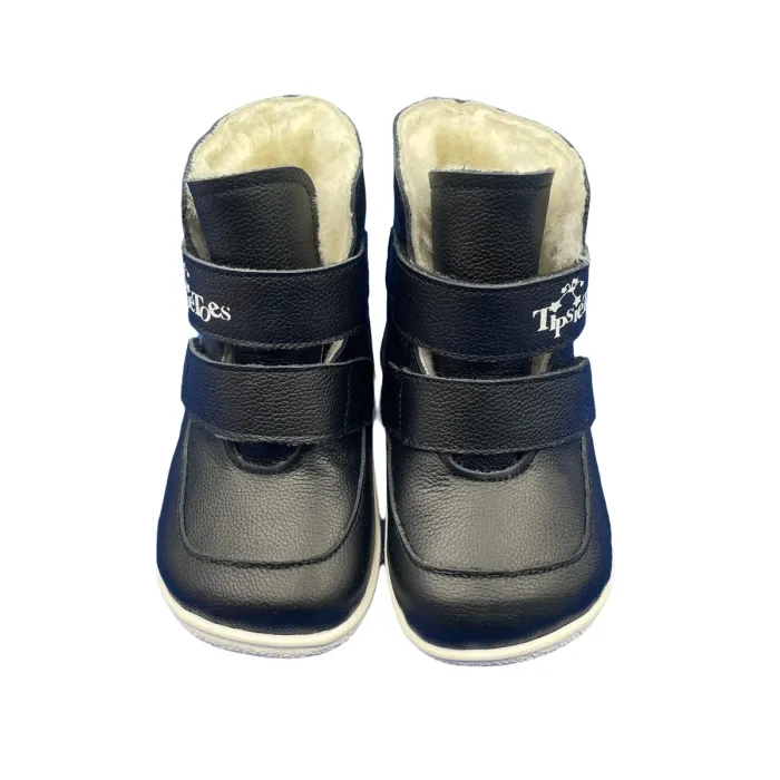 tipsietoes new genuine leather winter barefoot two straps kids boots TipsieToes New Genuine Leather Winter Barefoot Two Straps Kids Boots 3