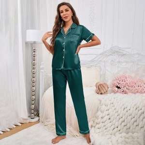 LeFemme 2 Piece Satin Set Pyjama 5