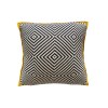 black geometric pillows knitting cushion case yellow border decorative pillow cover for sofa luxury living room home decoration Black Geometric Pillows Knitting Cushion Case Yellow Border Decorative Pillow Cover For Sofa Luxury Living Room Home Decoration 6