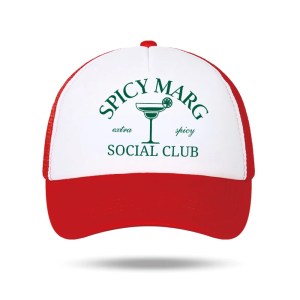 Spicy Marg Social Club Truck Cap – Baseball Cap for Men & Women – Ventilated Mesh, Party, Trucker Hat 5