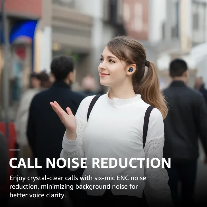 TOZO Bluetooth Earbuds TWS Upgrade in ear Headsets Wireless with Mic LED Power Display Longer Playing Time 5