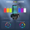 FIFINE USB Microphone for Recording and Streaming on PC and Mac,Headphone Output and Touch-Mute Button,Mic with 3 RGB Modes -A8 1