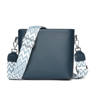 Square 100% Genuine Leather Shoulder Bag – Luxury Soft Cowhide Crossbody Bucket Tote for Women 3