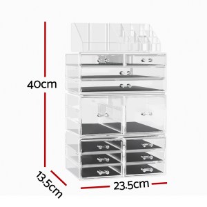 embellir makeup case acrylic cosmetic organizer storage box jewellery holder embellir makeup case acrylic cosmetic organizer storage box jewellery holder