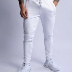 hard hitters slim fit terry joggers white x large HARD HITTERS SLIM FIT TERRY JOGGERS WHITE X-LARGE