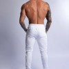 HARD HITTERS SLIM FIT TERRY JOGGERS WHITE X-LARGE