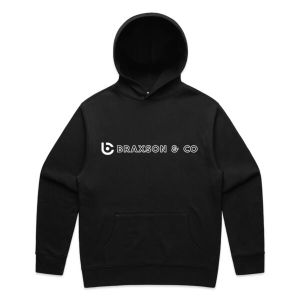 men's relax hoodie black